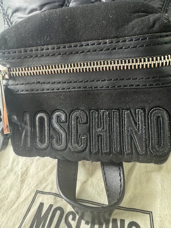 Authentic MOSCHINO QUILTED NYLON SMALL BACKPACK/SHOULDER BAG main image 6